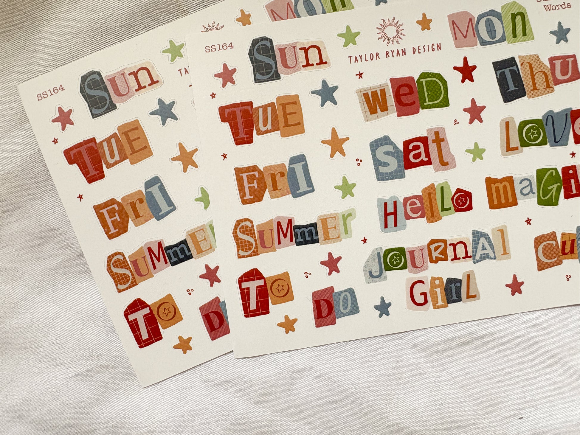 Summer Words Sticker Sheet