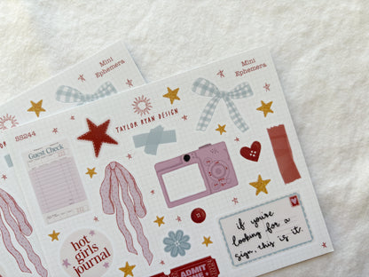 Mini Ephemera Sticker Sheet