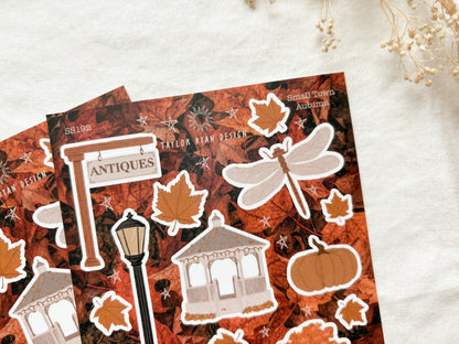Small Town Autumn Sticker Sheet
