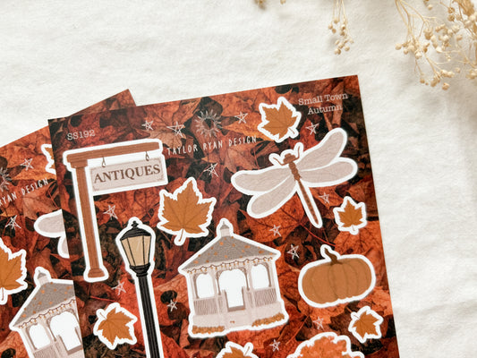 Small Town Autumn Sticker Sheet