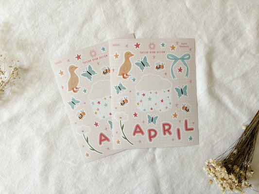 April Showers Sticker Sheet
