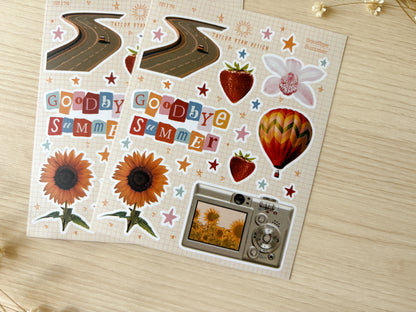 Goodbye Summer Sticker Sheet