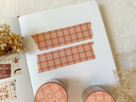 Autumn Plaid Washi Tape