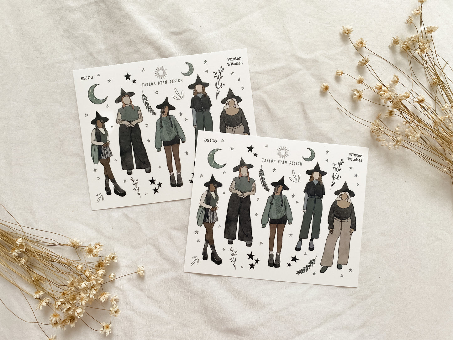 Winter Witches Sticker Sheet