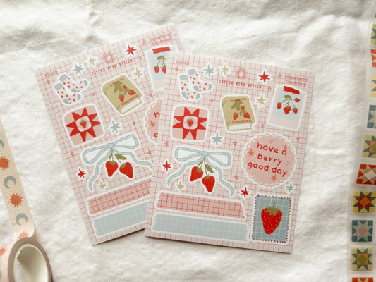 Strawberry Daydream Sticker Sheet