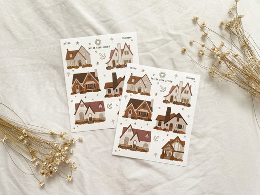 Cottages Sticker Sheet