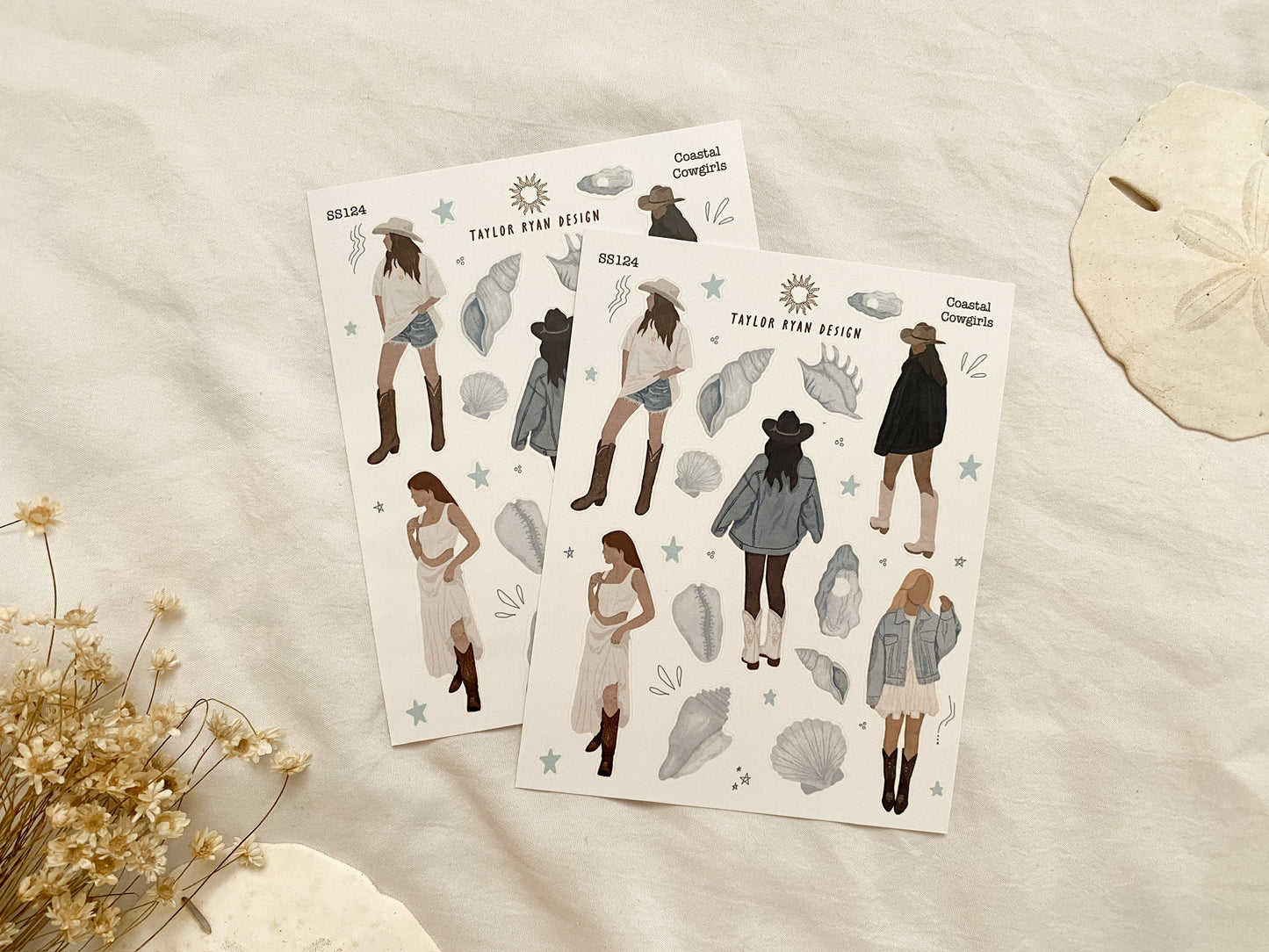 Coastal Cowgirls Sticker Sheet