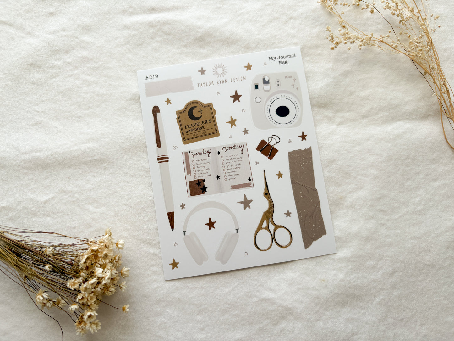 My Journal Bag Sticker Sheet