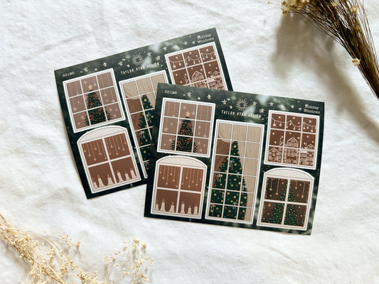 Holiday Windows Sticker Sheet