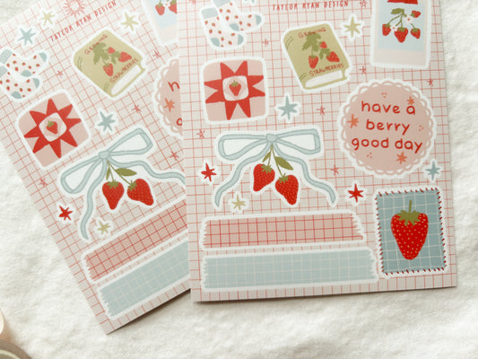 Strawberry Daydream Sticker Sheet