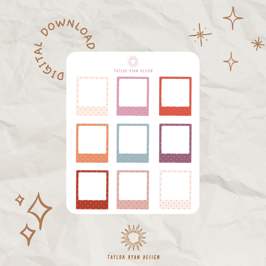*PRINTABLE* Mini Frames Sticker Sheet