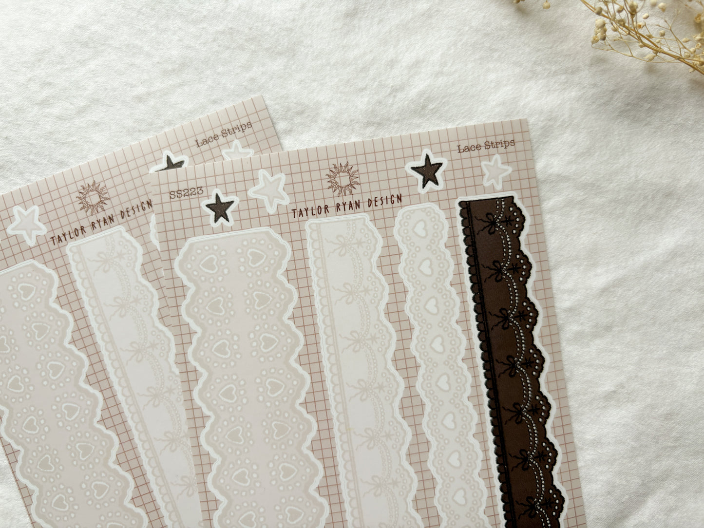 Lace Strips Sticker Sheet