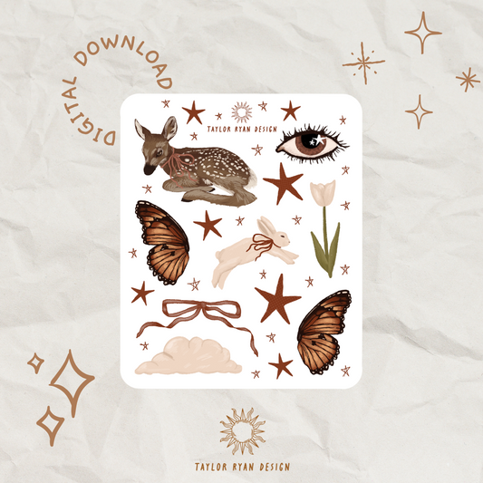 *PRINTABLE* Soft Core Sticker Sheet