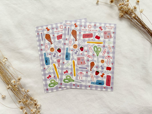 Mini Happy Things Sticker Sheet