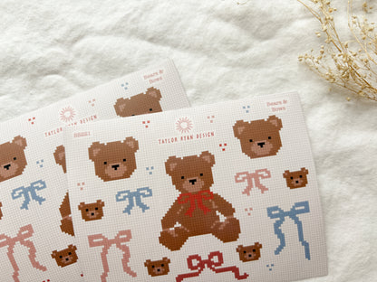 Bears & Bows Sticker Sheet