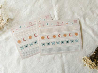 Spring Washi Strips Sticker Sheet