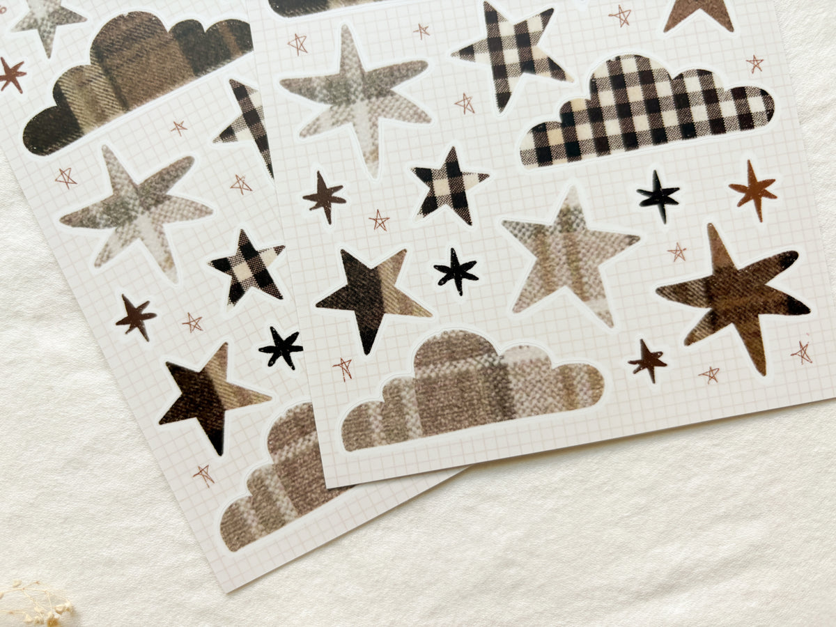 Flannel Clouds Sticker Sheet