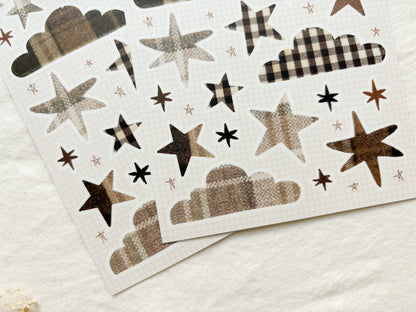 Flannel Clouds Sticker Sheet