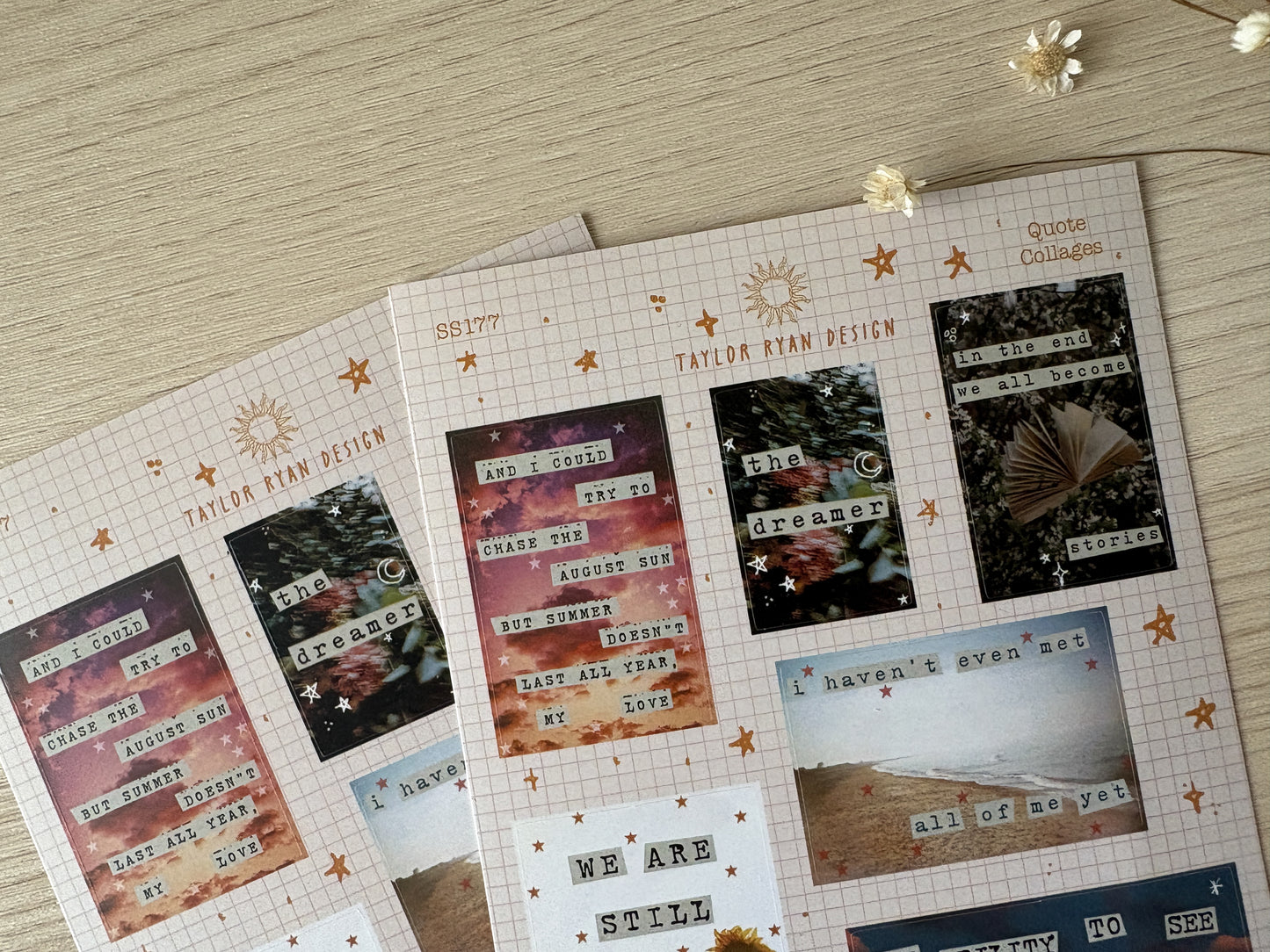 Quote Collages Sticker Sheet