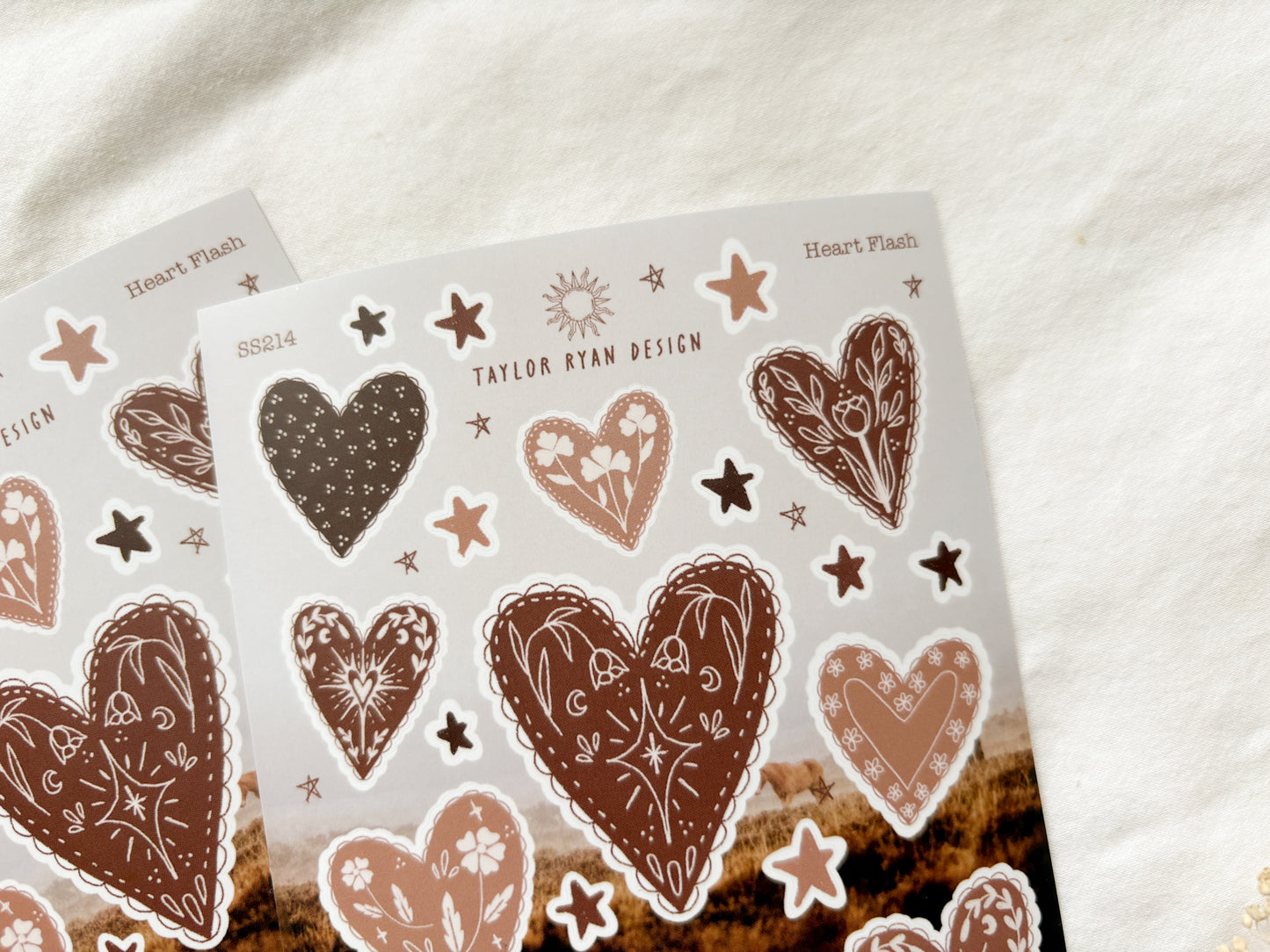 Heart Flash Sticker Sheet