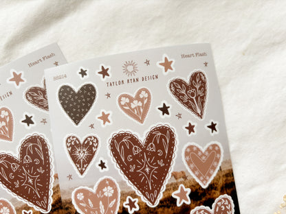 Heart Flash Sticker Sheet