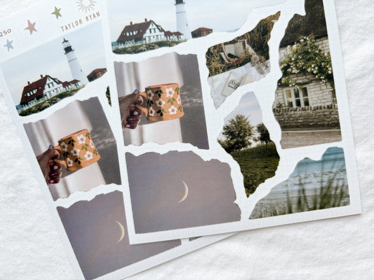 Torn Photos IV Sticker Sheet