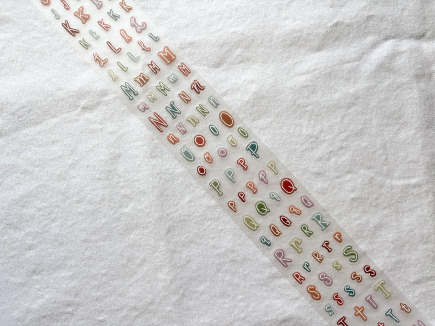 Whimsy Letters & Numbers PET Tape (PRE-CUT)