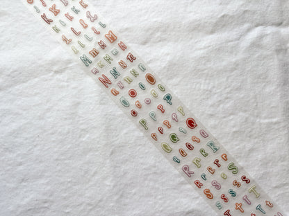 Whimsy Letters & Numbers PET Tape (PRE-CUT)