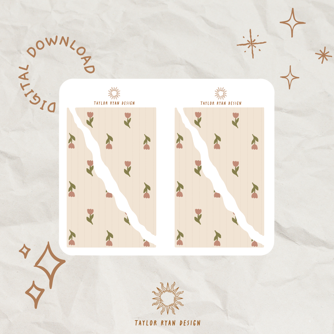 *PRINTABLE* Floral Freebies Sticker Sheet