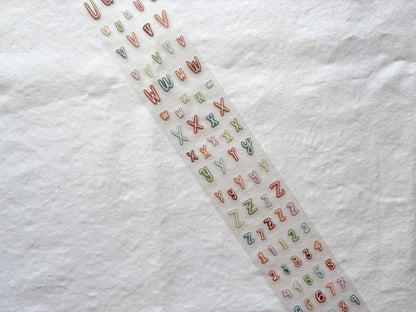 Whimsy Letters & Numbers PET Tape (PRE-CUT)