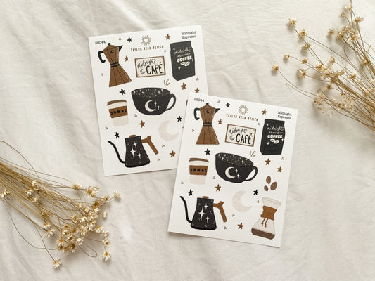 Midnight Espresso Sticker Sheet