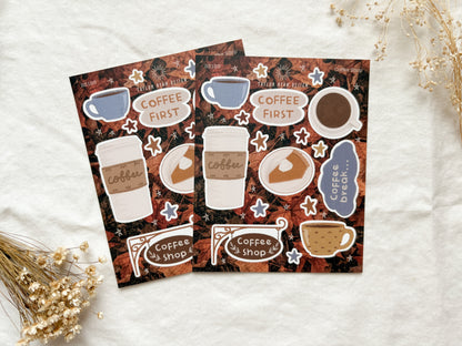 Coffee Shop Sticker Sheet
