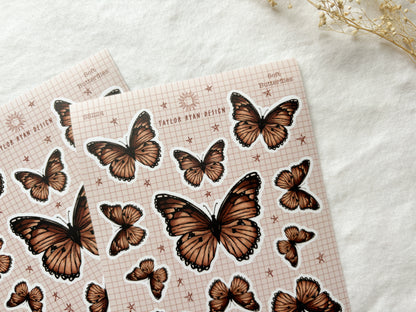 Soft Butterflies Sticker Sheet