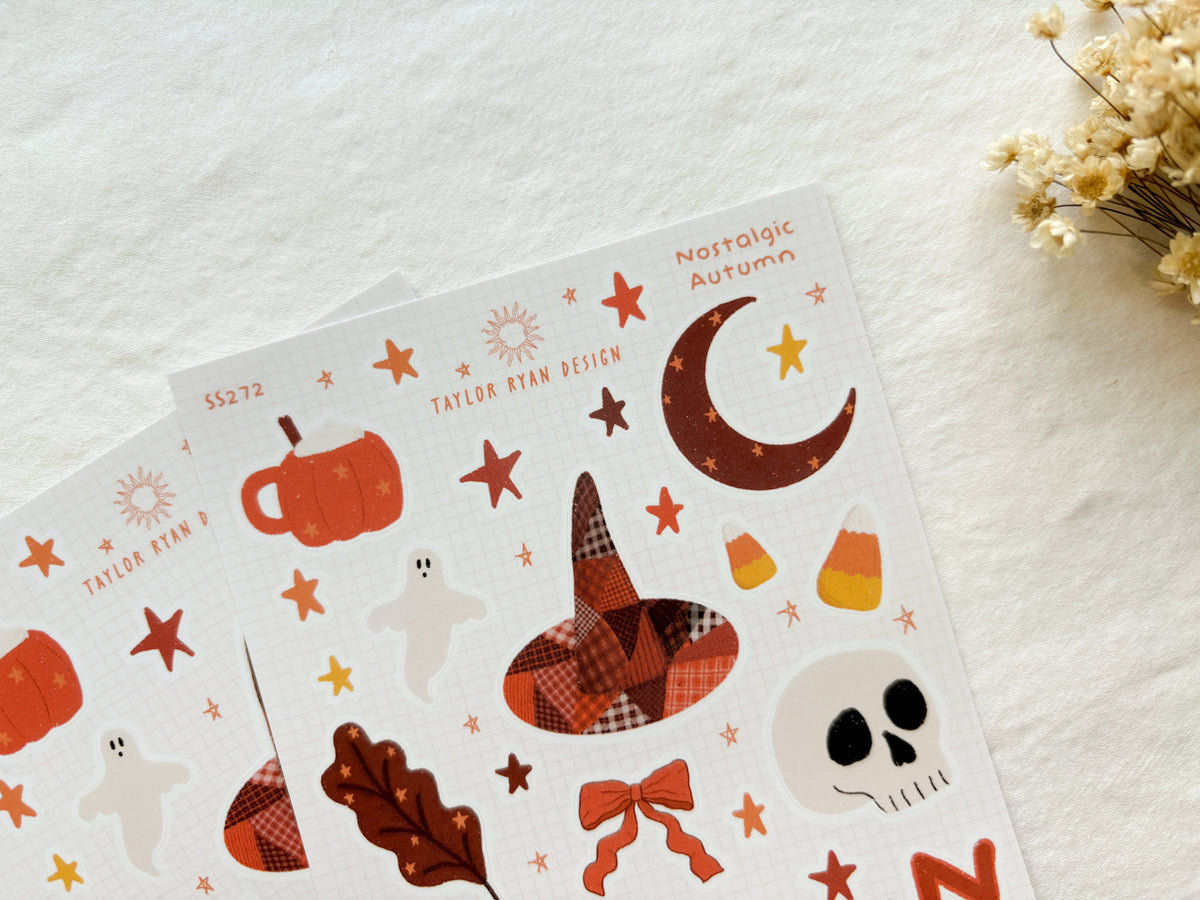 Nostalgic Autumn Sticker Sheet