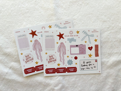 Mini Ephemera Sticker Sheet