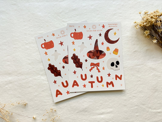 Nostalgic Autumn Sticker Sheet