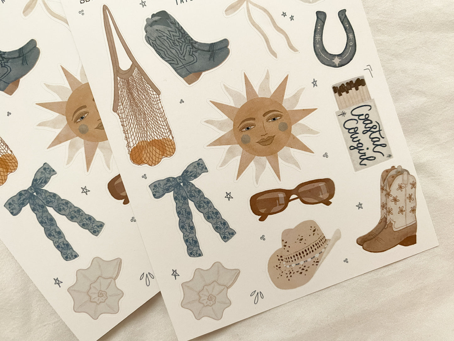 Coastal Cowgirl Sticker Sheet