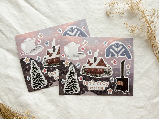 At The Cabin Sticker Sheet