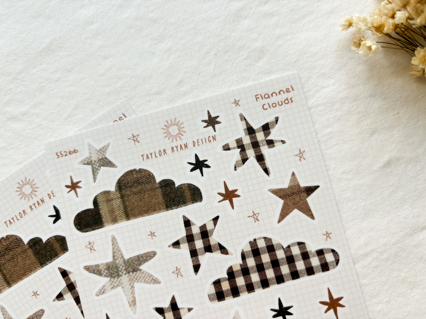 Flannel Clouds Sticker Sheet