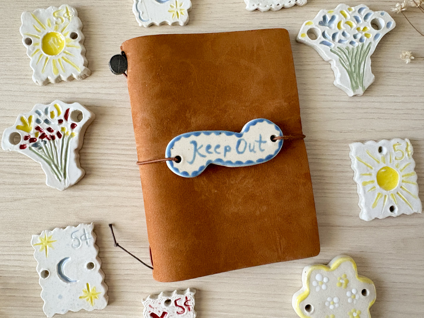 Ceramic Journal Connectors/Charms