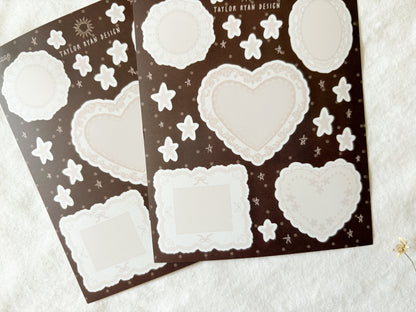 Lace Doilies Sticker Sheet
