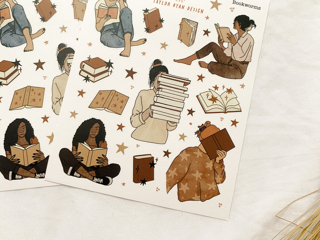 Bookworms Sticker Sheet