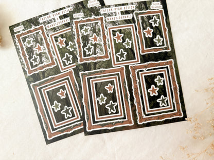 Book Frames Sticker Sheet