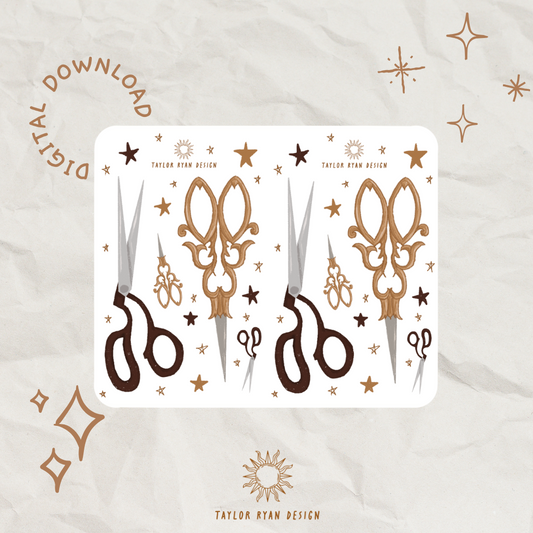 *PRINTABLE* Shears Sticker Sheet