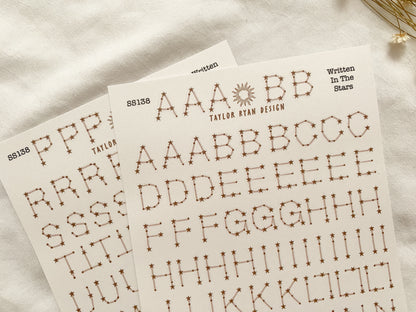 Written In The Stars Sticker Sheets