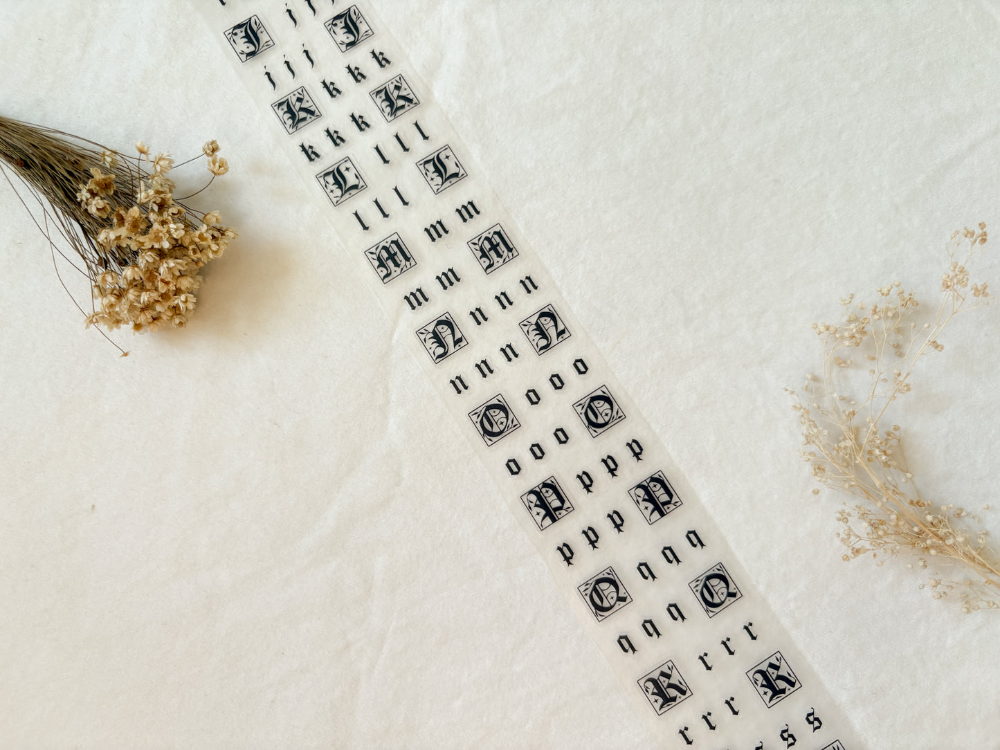 Fairytale Letters PET Tape (PRE-CUT)