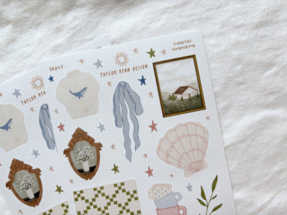 Coastal Grandma Sticker Sheet