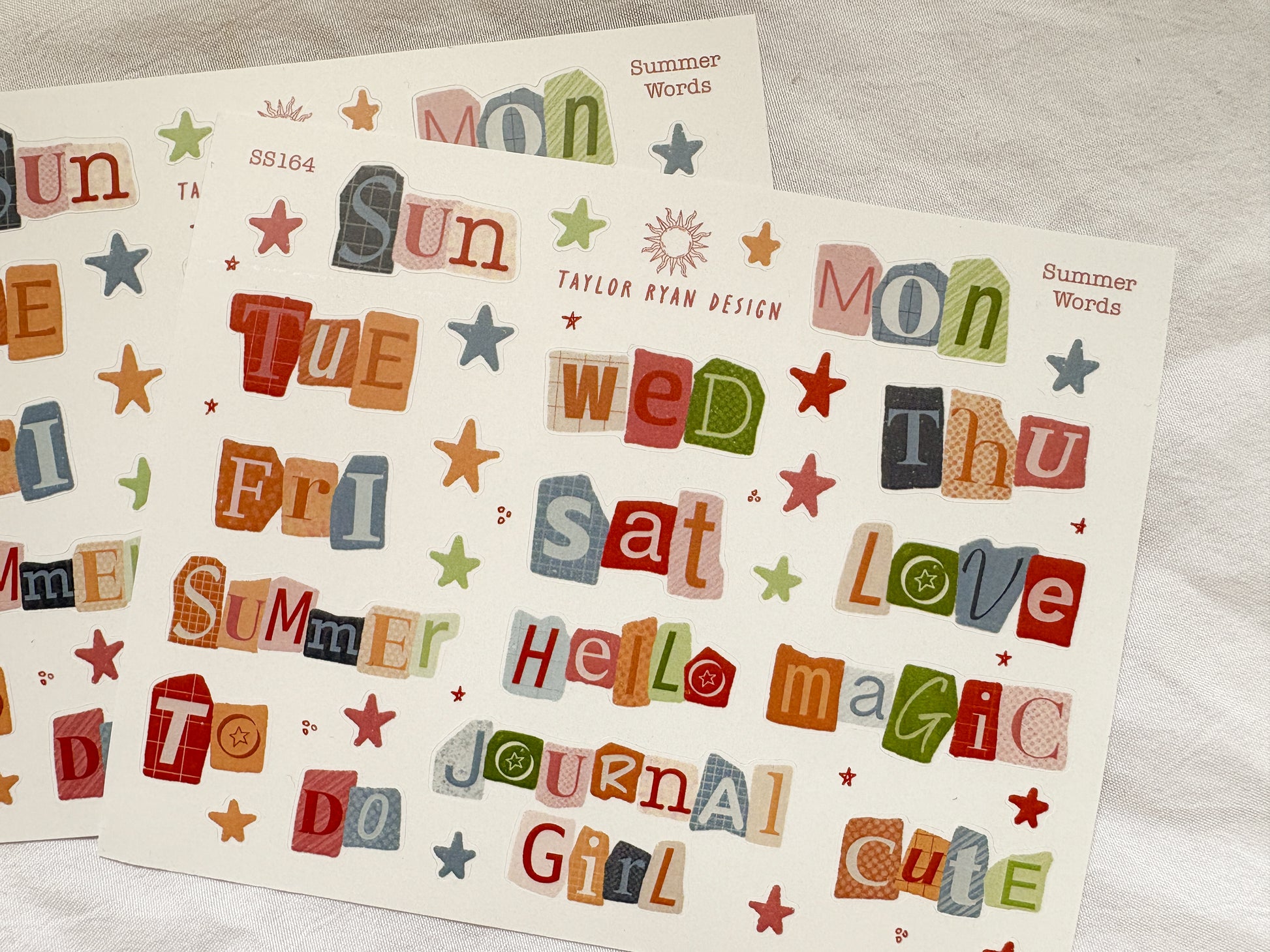 Summer Words Sticker Sheet