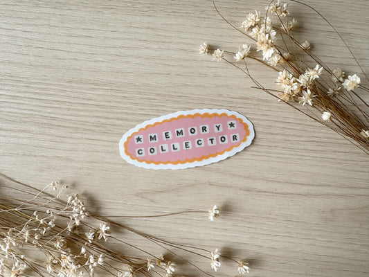 Memory Collector Clear Vinyl Sticker