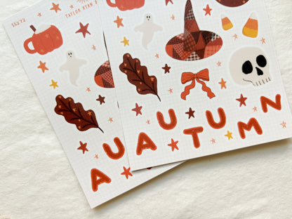 Nostalgic Autumn Sticker Sheet